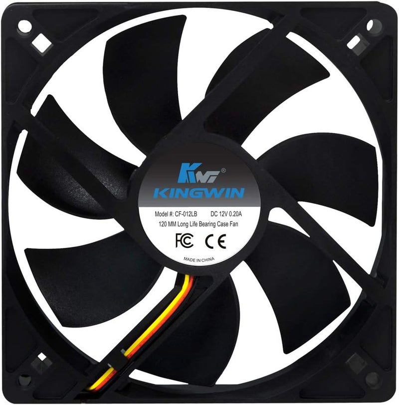 Kingwin 120mm Silent Computer Cooling Fan with Long Life Bearing for Excellent Ventilation - Image 4